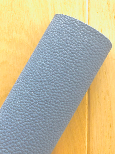 Textured Solid Blue Faux Leather