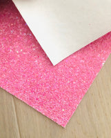 Pink Chunky Glitter Fabric