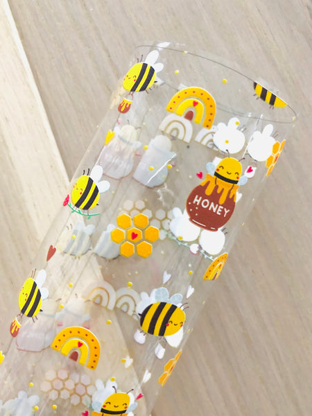 Printed Transparent Jelly Sheet Bee and Honey
