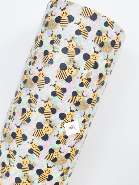 Custom Printed Smooth Leather Bumble Bee