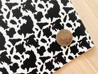 Custom Printed Smooth Faux Leather Cow Print