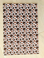 Printed Pebbled Faux Leather Cow Print