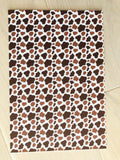 Printed Pebbled Faux Leather Cow Print