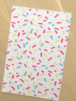 Printed Pebbled Faux Leather Ice Cream Sprinkles