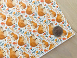 Printed Faux Leather Hamster Design