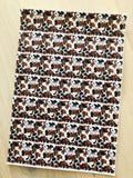 Printed Pebbled Faux Leather Cow Print