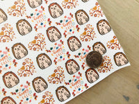 Printed Pebbled Faux Leather Hedgehog