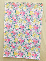 Custom Printed Smooth Leather Florals - Soft Felt Backing