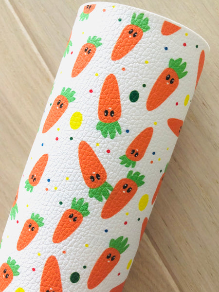 Printed Pebbled Faux Leather Carrots