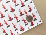 Printed Pebbled Faux Leather Elf on the Shelf