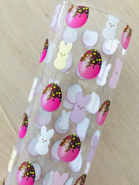 Printed Transparent Jelly Sheet Peep and Easter Eggs