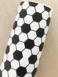 Printed Pebbled Faux Leather Soccer
