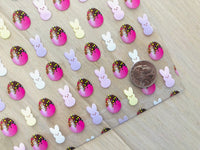 Printed Transparent Jelly Sheet Peep and Easter Eggs