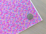 Printed Pebbled Faux Leather Ice Cream Sprinkles