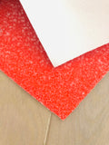 Lux Orange Chunky Glitter Fabric Sheet - Felt Backing