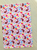 Printed Pebbled Faux Leather Easter Sweet Treats