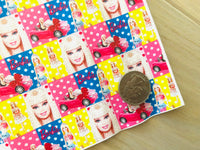 Printed Pebbled Faux Leather Barbie