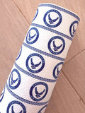 Printed Pebbled Faux Leather with Air Force Design