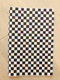 Printed Pebbled Faux Leather Checker Board