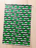 Printed Pebbled Faux Leather Clover with Gold Faux Glitter Dots