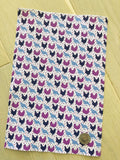 Custom Printed Smooth Leather Farm Chicken and Floral Background  Bundle