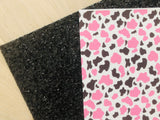 Printed Pebbled Faux Leather Cow Print