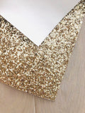 Premium Chunky Glitter Fabric Solid Color Gold