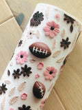 Printed Pebbled Faux Leather Football
