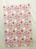 Printed Jelly Sheet Roller Skate and Flowers - 0.3mm