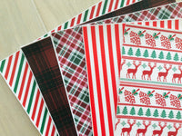 Printed Pebbled Faux Leather Christmas Elements (5 Options)