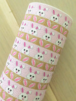 Printed Pebbled Faux Leather Bunnies