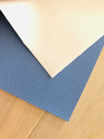 Textured Solid Blue Faux Leather