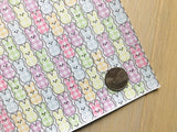 Printed Pebbled Faux Leather Plaid Peep Bunnies