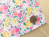 Custom Printed Smooth Leather Florals - Soft Felt Backing