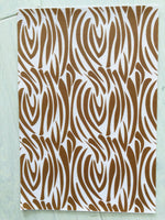 Printed faux leather brown zebra Strips