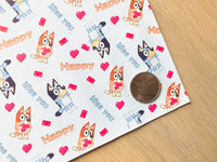 Printed Pebbled Faux Leather Valentine