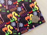 Printed Pebbled Faux Leather Hocus Pocus