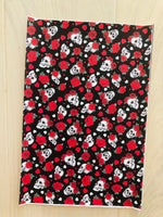 Printed Pebbled Faux Leather Skulls