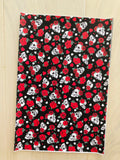 Printed Pebbled Faux Leather Skulls