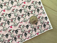 Printed Pebbled Faux Leather Baby Cow