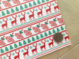 Printed Pebbled Faux Leather Christmas Elements (5 Options)