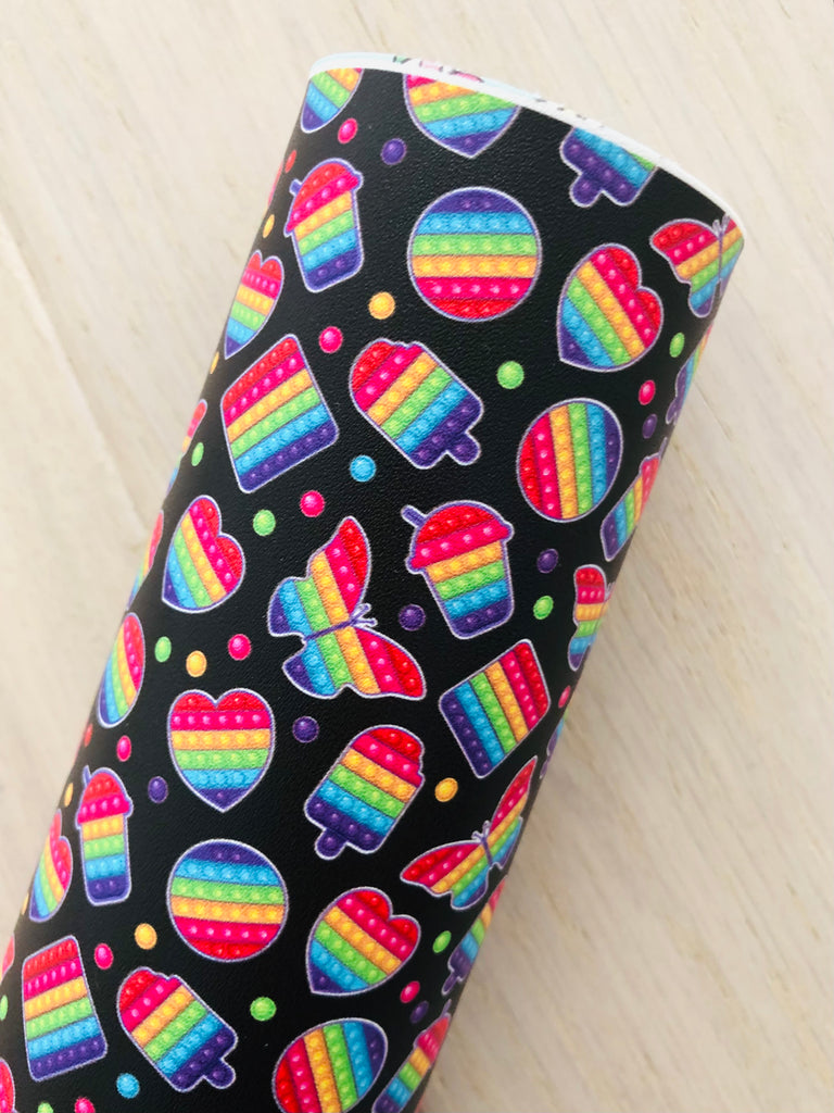 Custom Printed Smooth Leather Pop It Toys – UniqueRTS Leather