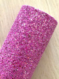 Pink Lavender Chunky Glitter Fabric - Felt Backing