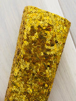 Gold Sequins Chunky Glitters Fabric