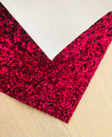 Pink Chunky Glitter Fabric Sheet