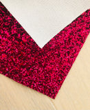 Pink Chunky Glitter Fabric Sheet