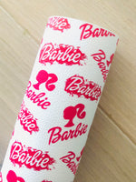 Printed Pebbled Faux Leather Barbie