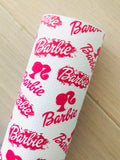 Printed Pebbled Faux Leather Barbie