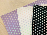 Polka Dots Faux Leather
