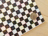 Printed Pebbled Faux Leather Checker Board